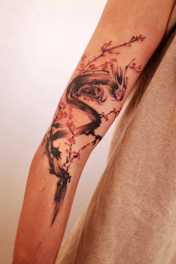 Dragon ink style tattoo