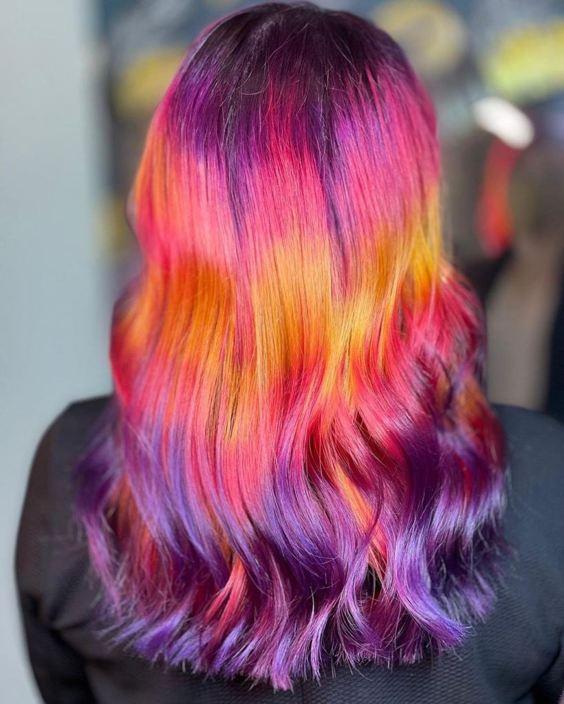 Sunset Pink Hair